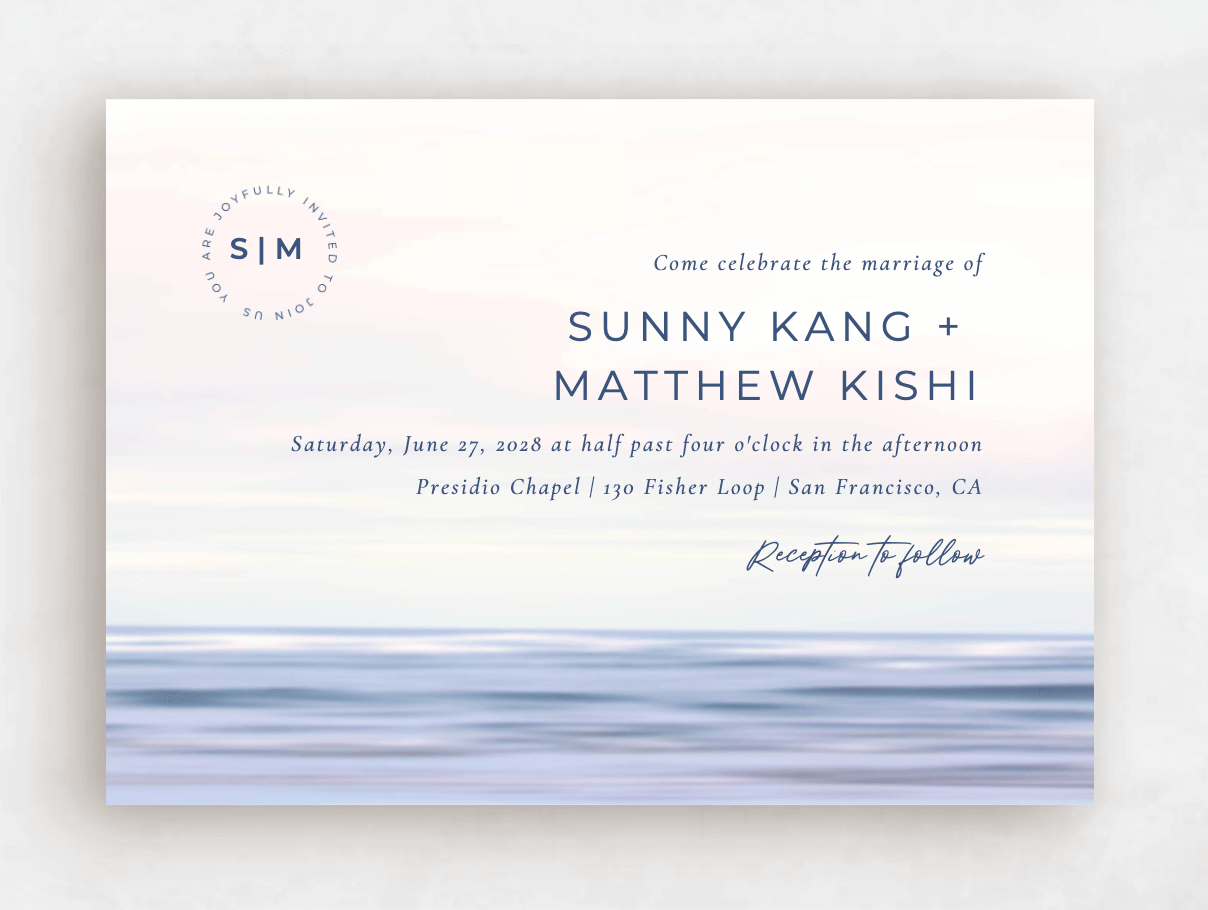 beach wedding invitations and announcements - dacosta